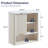Wall Bathroom Cabinet, Bathroom Storage Cabinet Wall Mount With Sliding Barn Door And 1 Open Adjustable Shelf，for Bathroom, Kitchen-1336172304