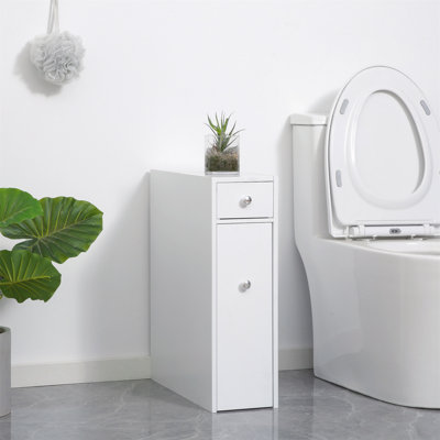 Wooden Narrow Modern Bathroom Furniture Cabinet