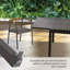 Table de salle à manger extensible en aluminium pour terrasse de 35 à 71 po (table unique)-501409107