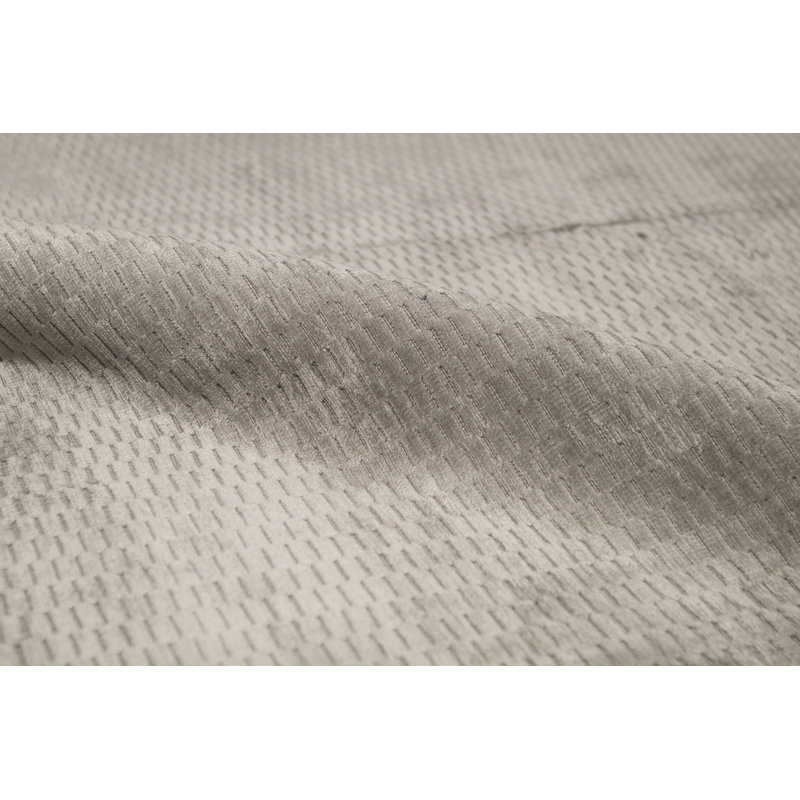 Geometric Area Rug in Silver