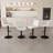 Adjustable Height Upholstered Swivel Bar Stools With Backrest(Set Of 2)-919860581