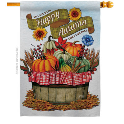 Drapeau de maison en polyester 40 x 28 po Amillio