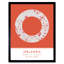 Orlando Florida United States City Map Orange - Single Picture Frame Typography