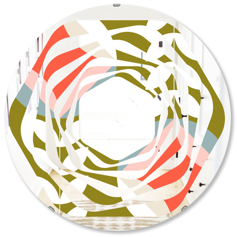 Miroir mural Whirl, H 31,5 po x l po