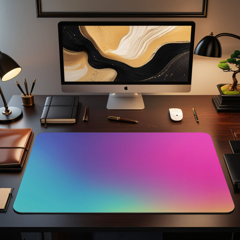 Polyester Desk Pad, 14.4x12.1