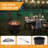 26-Inch Outdoor Wood Burning Fire Pit with Spark Screen & Tripod Legs, for Backyard, Patio or Garden Gatherings