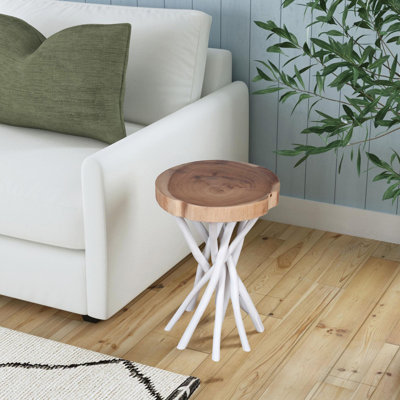 Selah Solid Wood Pedestal End Table