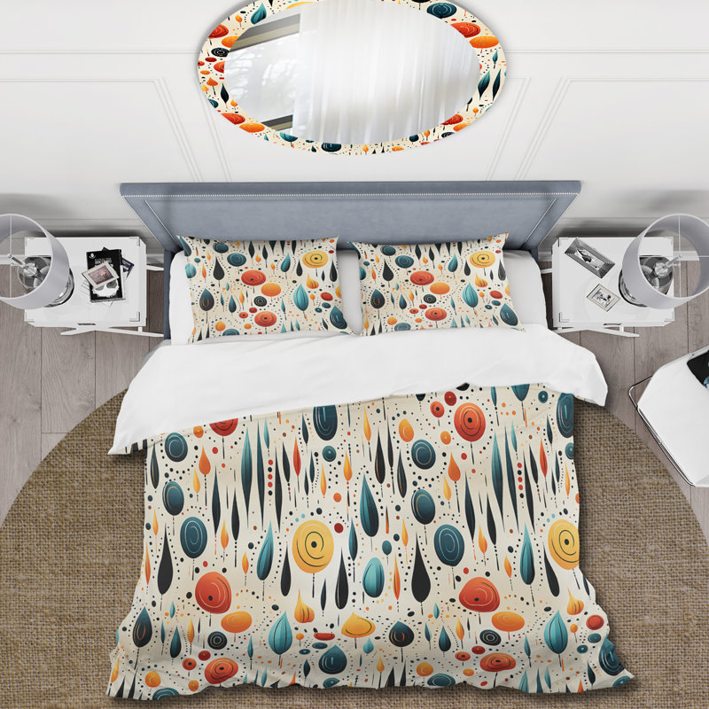 Ensemble de housse de couette Tribal Fusion, Housse de couette pour grand lit et 2 taies décor