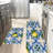 Mediterranean Tile Lemon 2-Pack Kitchen Decor Mats