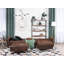 Petersburg 4 Seater Faux Leather Sofa Bed