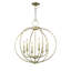 Lustre en forme de globe à 6 lumières de style bougie-752970572