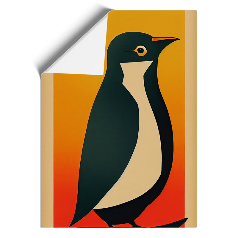 Penguin Abstract No.6 - Wall Art, 42cm H x 29.7cm W, Paper, No Matte