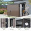 6' X 8' Metal  Lean To Storage Shed