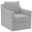 Fauteuil pivotant gris Merced