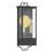 2 - Light 22.8''H Porch Light With GFCI Outlet Built In Black Iron Tempered Glass ETL Waterproof Outdoor Wall Light With Dusk To Dawn