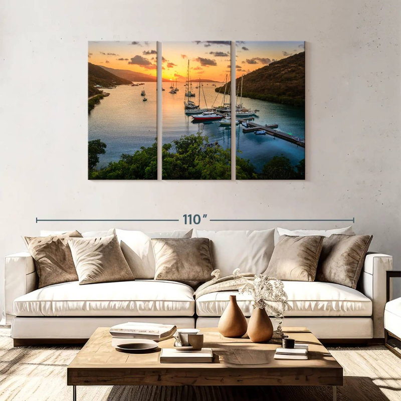 Coucher de soleil Gillard, H 48 po x l 74 po