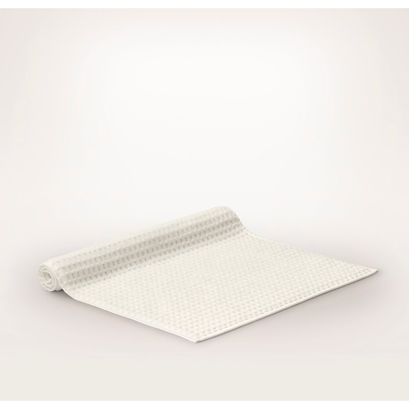 Turkish Waffle Bath Mat, Cream