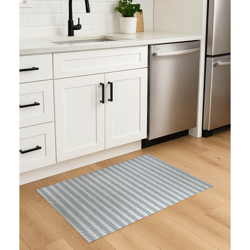 Tapis de cuisine Tribal Arrows, Bleu ardoise, Rectangulaire 2 pi x 3 pi