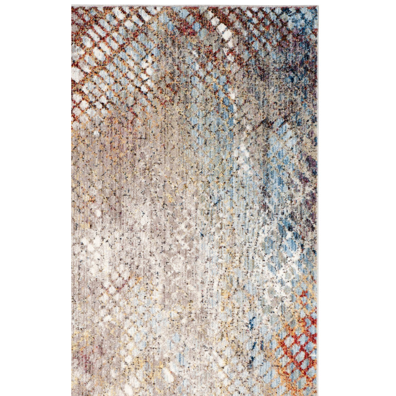 Massad Performance Abstract Rug, Rectangle 6' x 9'