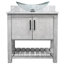 Ensemble de meuble-lavabo simple 36 po avec plateau en marbre-83626865