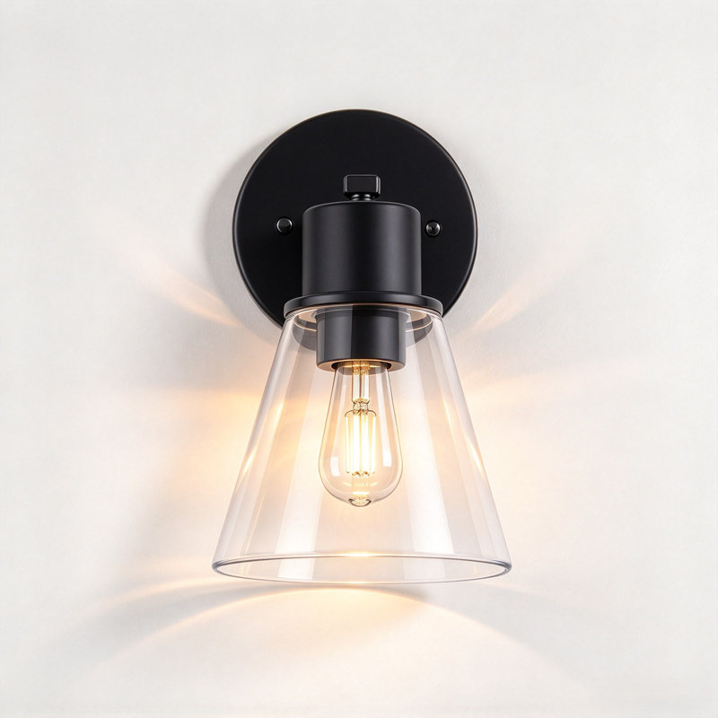 1 - Light LED Vanity Light, Matte Black