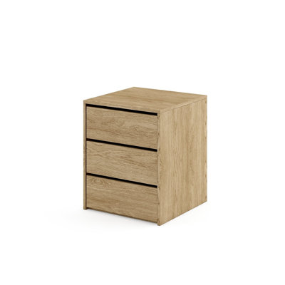 Avo 50cm W Solid + Manufactured Wood Bedside Table