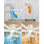 Ventilateur de plafond 60 W 18 W avec lumières DEL, 5 pales avec Alexa Smart Control, télécommande et application-284087112-284087115