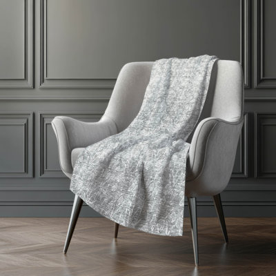 Addison Machine Washable Sherpa ASB691 Floral Throw Blanket