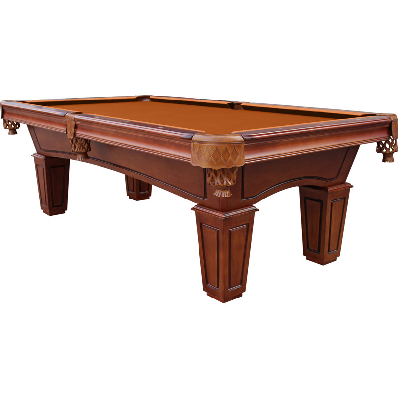 Table de billard en ardoise avec installation professionnelle St Lawrence (valeur de 895 $) incluse, Aztèque, Châtaignier