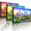 Skyline In Den USA by No - Wrapped Canvas Print-49671734-49671732