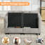 Canapé modulaire avec causeuse 58,3 po avec rangement sous le siège, chenille-413871703