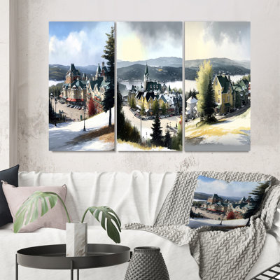 3 pièces sur toile