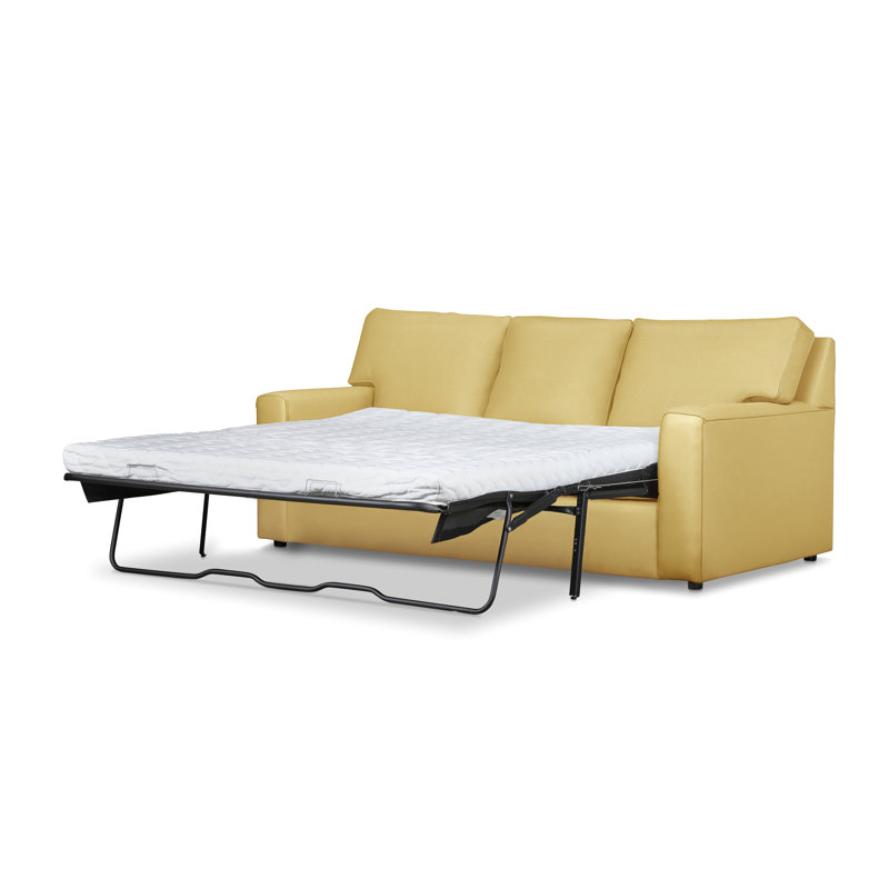 Yosef 82.5" Upholstered Sleeper Sofa, Bayou Sunshine Canvas