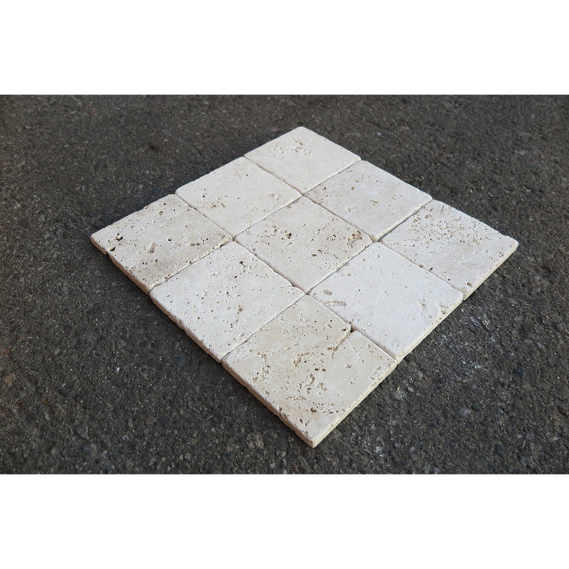 Carreau de mur en travertin Durango 8 po x 8 po