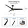 Granogue 52'' Ceiling Fan with LED Lights