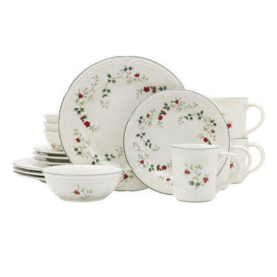 Service de table 16 pièces Pfaltzgraff Winterberry, service pour 4