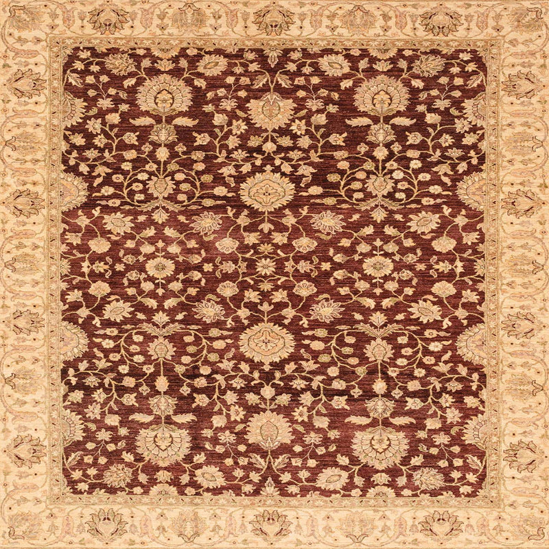 Tapis abstrait moderne 3881, Carré 6 pi