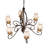 36" Wide Squire 6 Light Chandelier