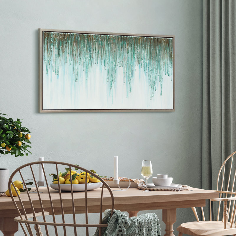 «Green Frequent» par Martin Edwards, reproduction d'art sur cadre flottant