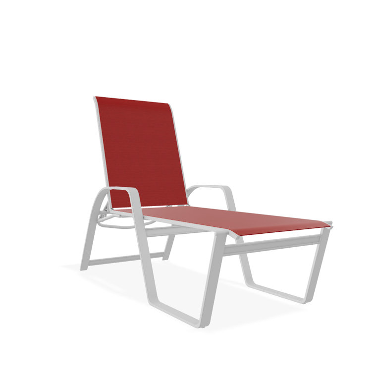 Holna Outdoor Rust-Resistant Metal Chaise Lounge