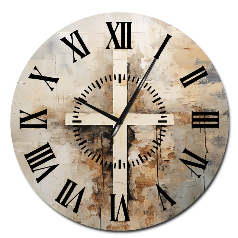 Horloge murale Minimalisme Christianisme, Surdimensionné