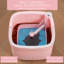 Système de vadrouille et seau True & Tidy Trueclean, rose