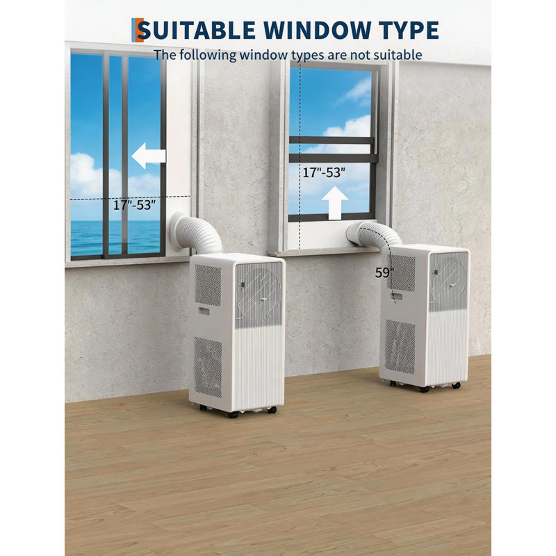 Climatiseur portatif 8 000 BTU, 3 en 1