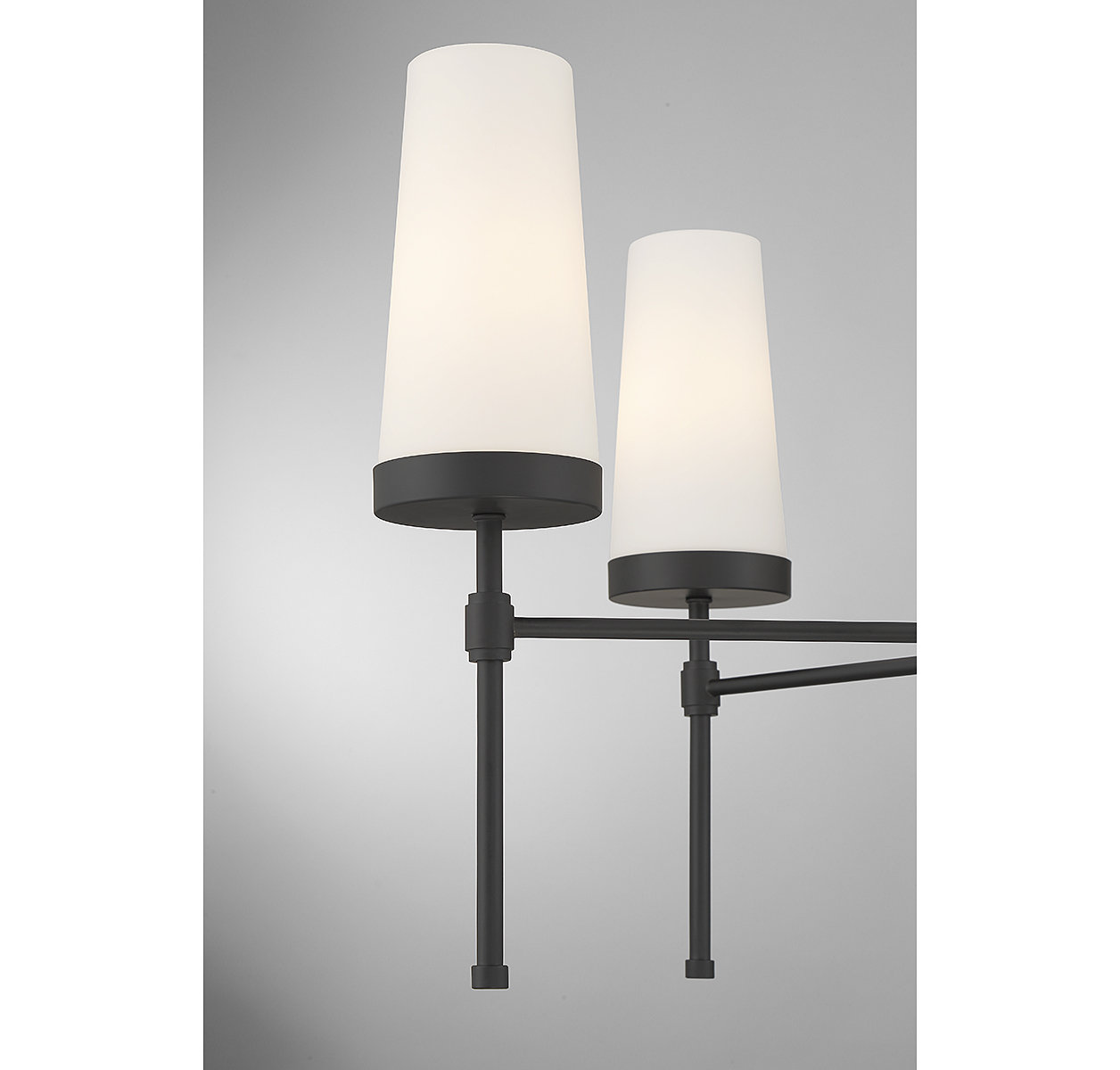 Dolfi 6-Light Chandelier, Matte Black