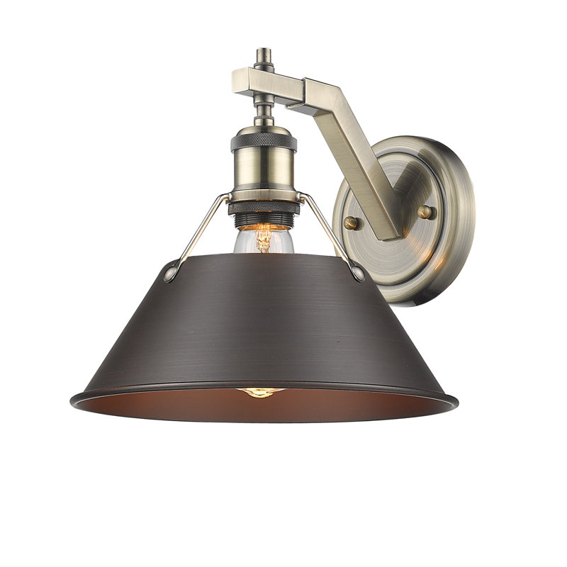 Addisynn Steel Spotlight, Rubbed Bronze, Aged Brass