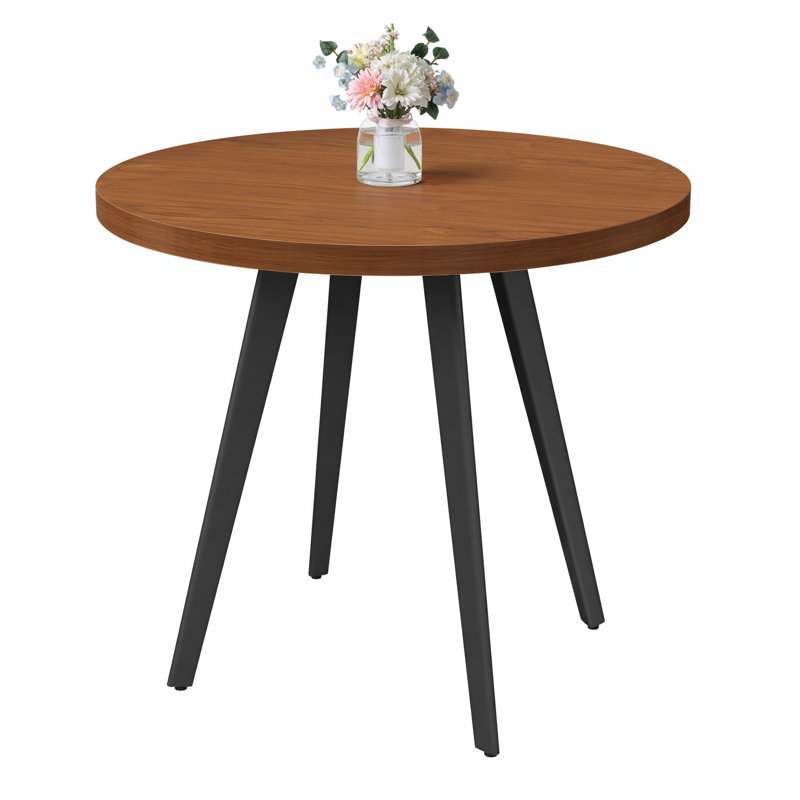 Table de salle à manger ronde, Red Brown