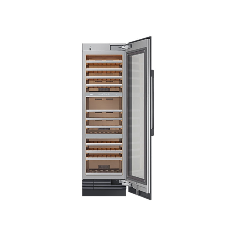 24" Wine Column Panel Kit, Contemporary, Graphite Stainless