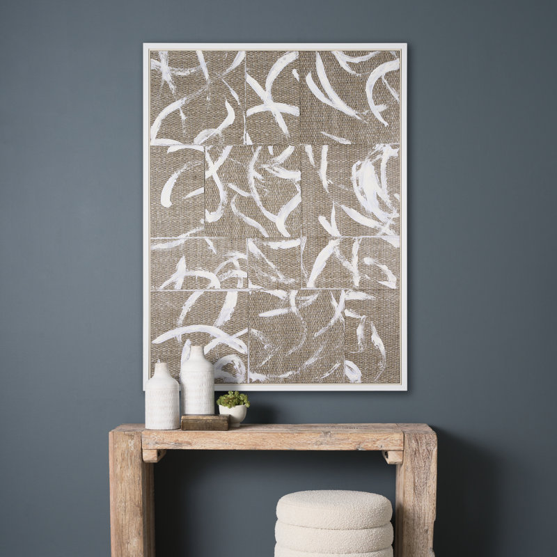 Woven Textile a Hand Embelished Textured Canvas