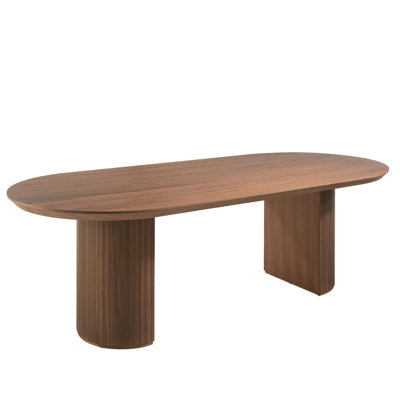Oval Solid Wood Top Dining Table