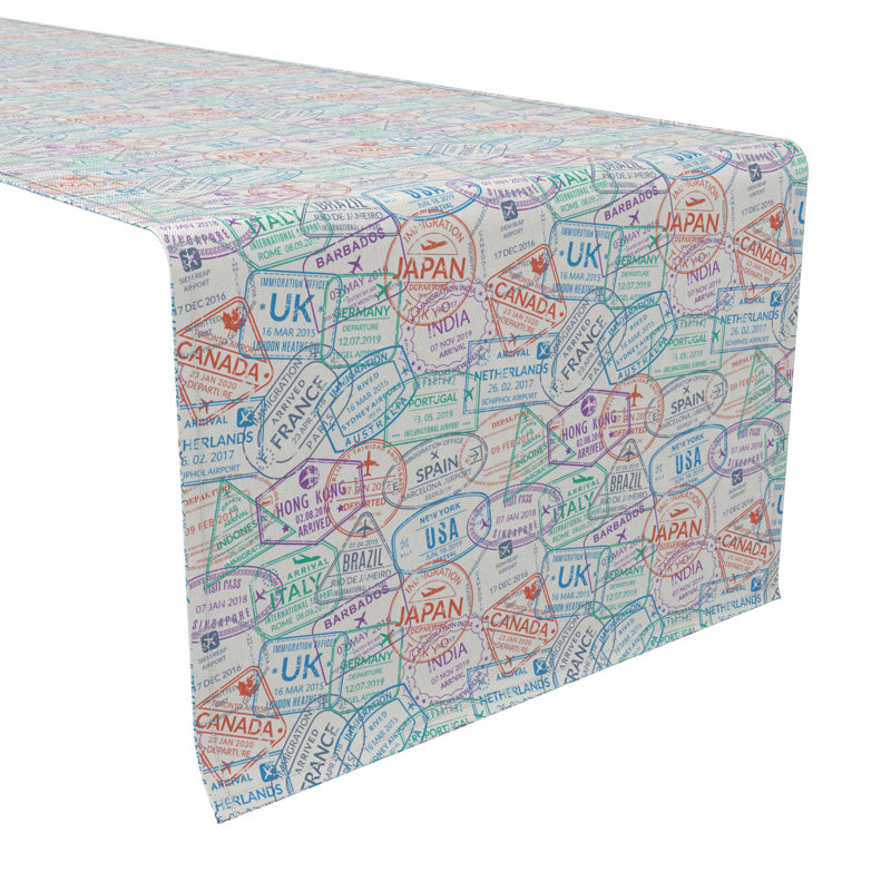 Rectangular Cotton Twill Table Runner